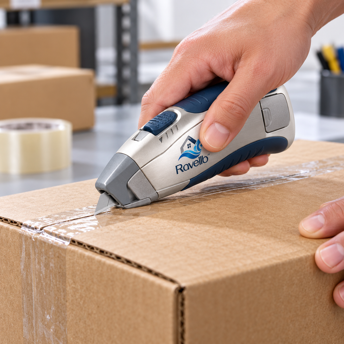 RAVELLB™ ContactSafe Retracting Carton Cutter